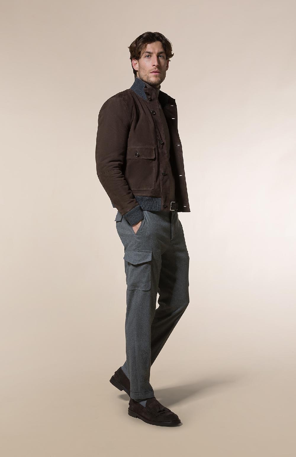 Seventy Pantalone lungo con tasche in flanella - Col. Grigio Vendita