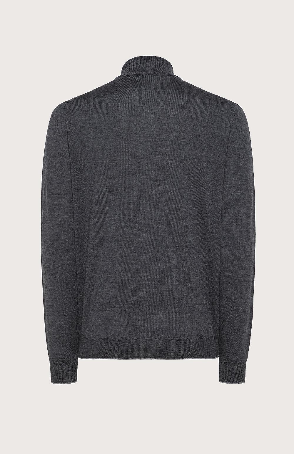 Seventy Maglioncino collo alto e zip frontale - Col. Grigio Spedizione Gratuita