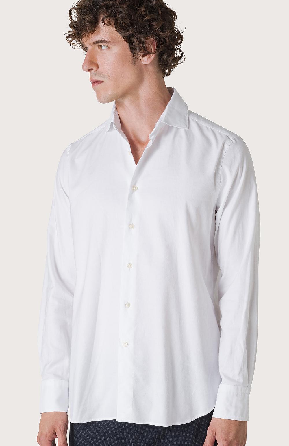 Seventy Camicia regular fit realizzata in oxford ritorto tinto filo - Col. Neutro Offerte speciali
