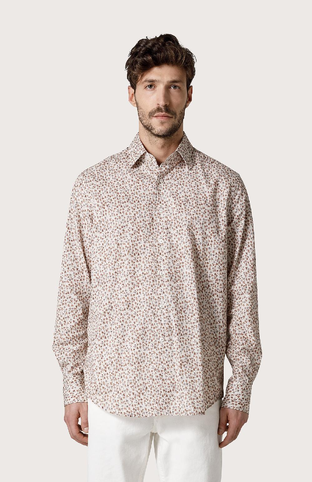 Seventy Camicia stampata - Col. Bianco Enormi risparmi