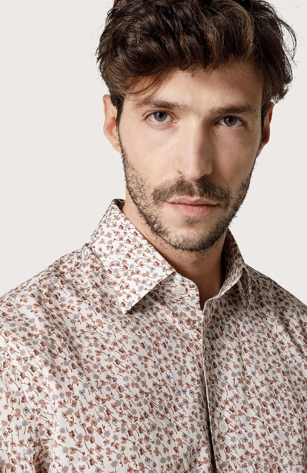 Seventy Camicia stampata - Col. Bianco Enormi risparmi