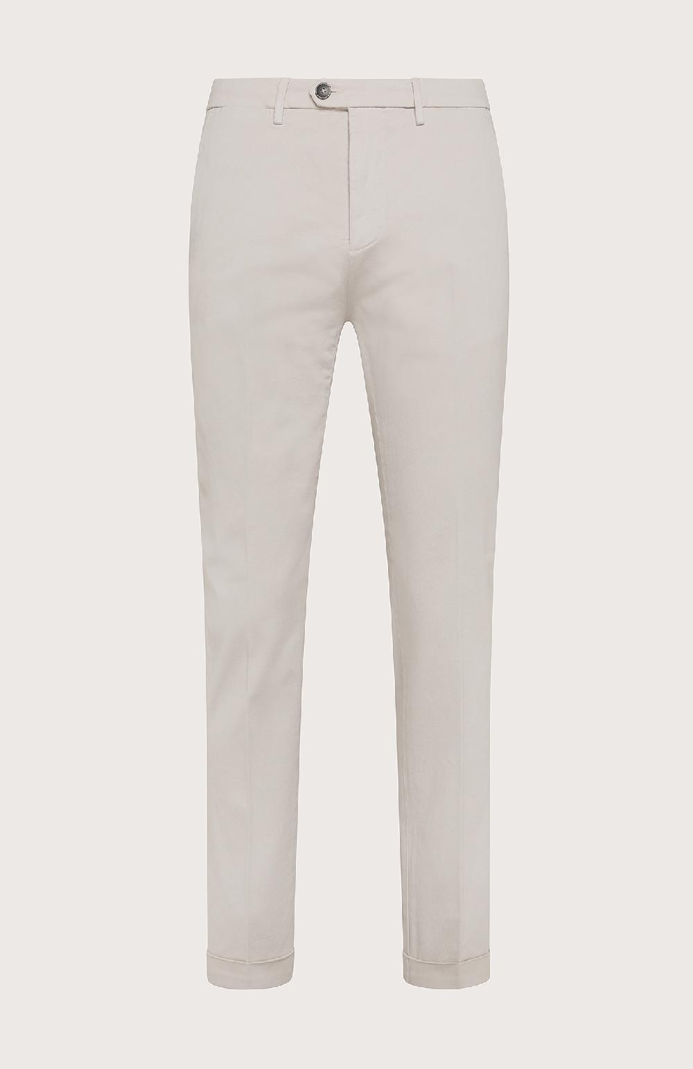 Seventy Pantalone chino in gabardina - Col. Bianco Fino Al -60%
