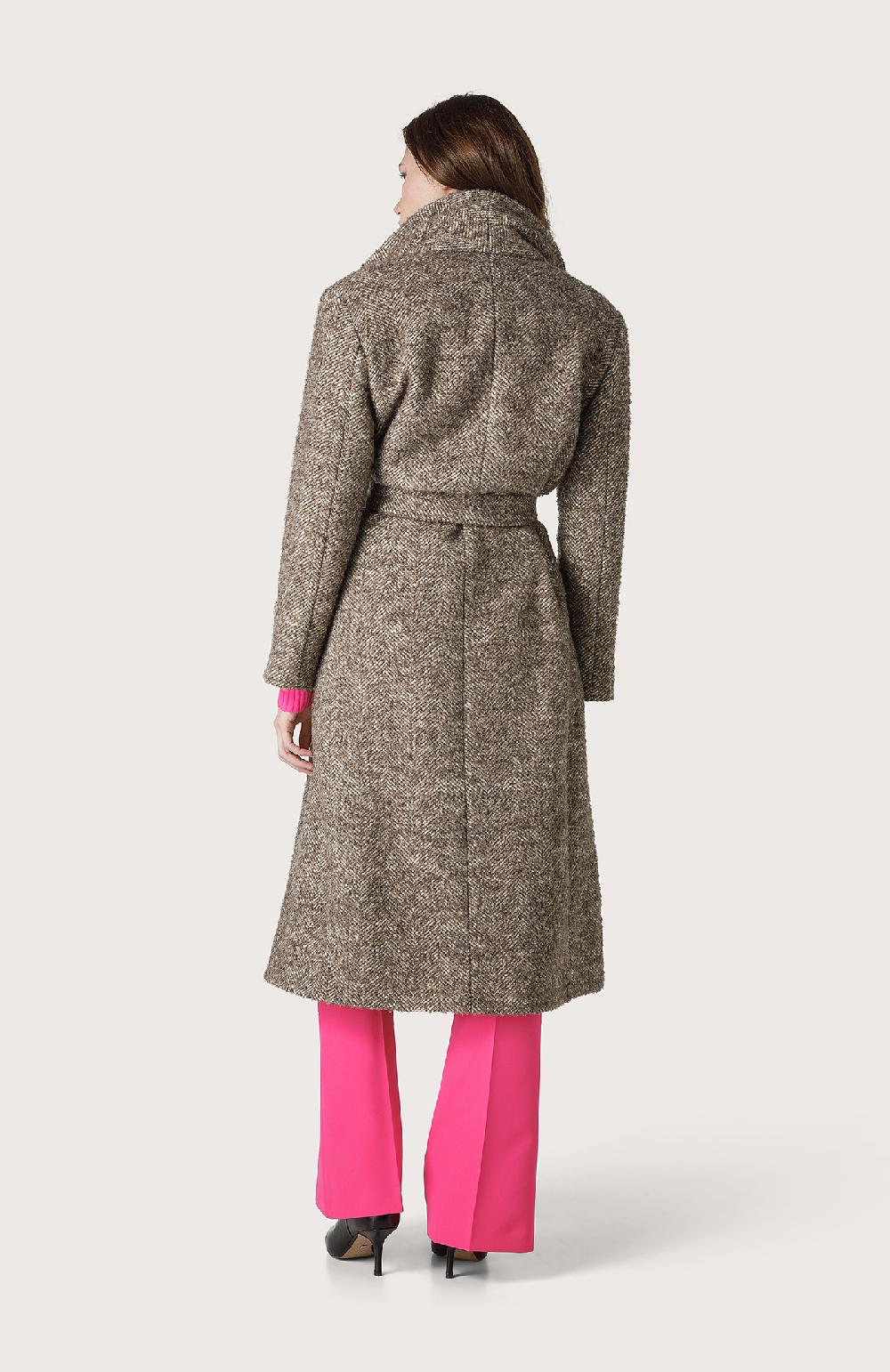 Seventy Cappotto spinato - Col. Marrone Sconto