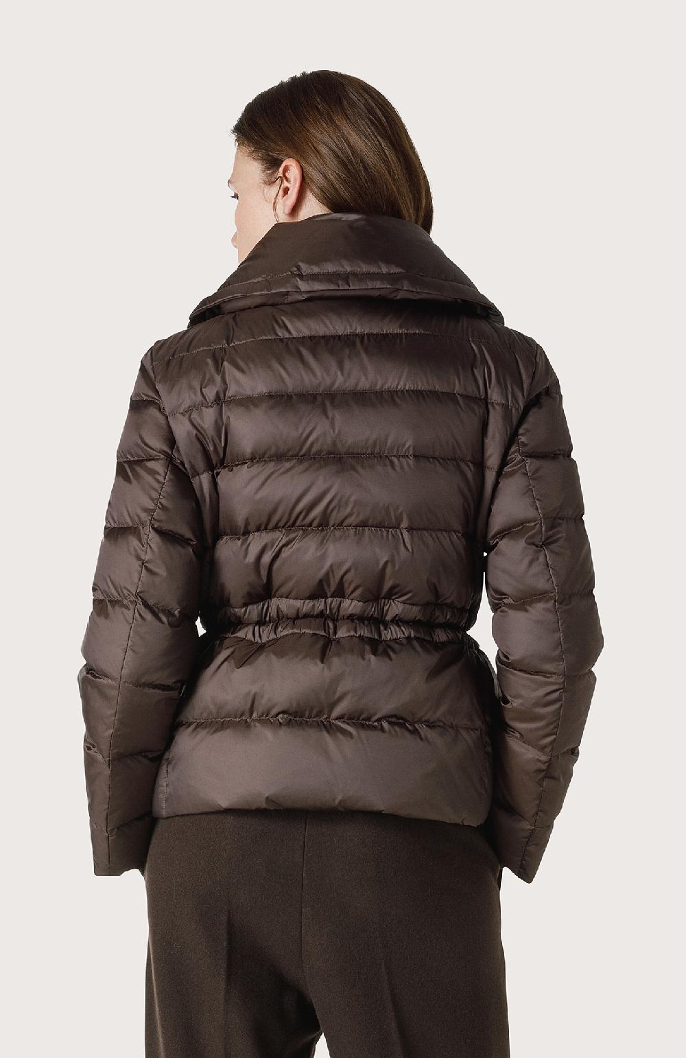 Seventy Piumino corto a collo ampio - Col. Marrone Outlet