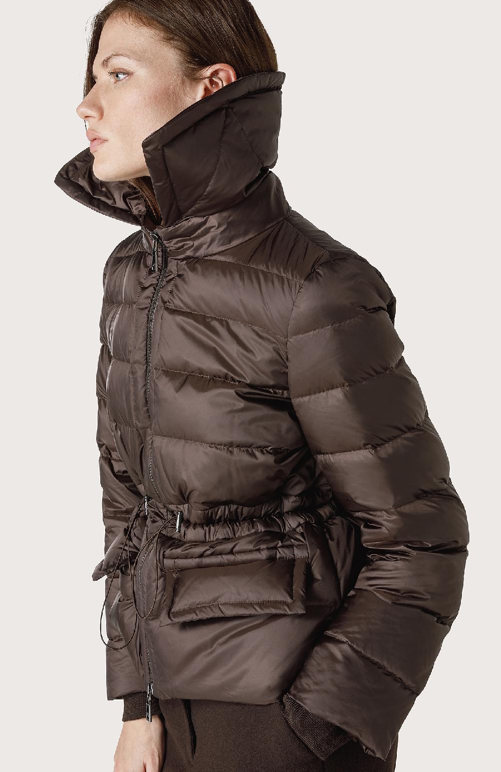 Seventy Piumino corto a collo ampio - Col. Marrone Outlet