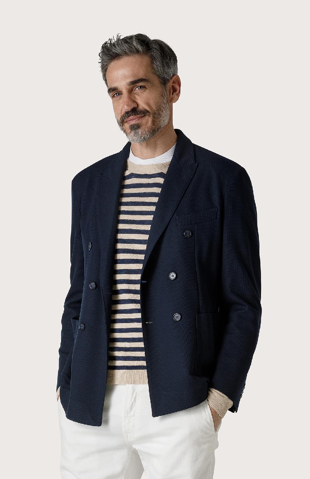 Seventy Giacca doppiopetto con rever a lancia - Col. Blu Negozio