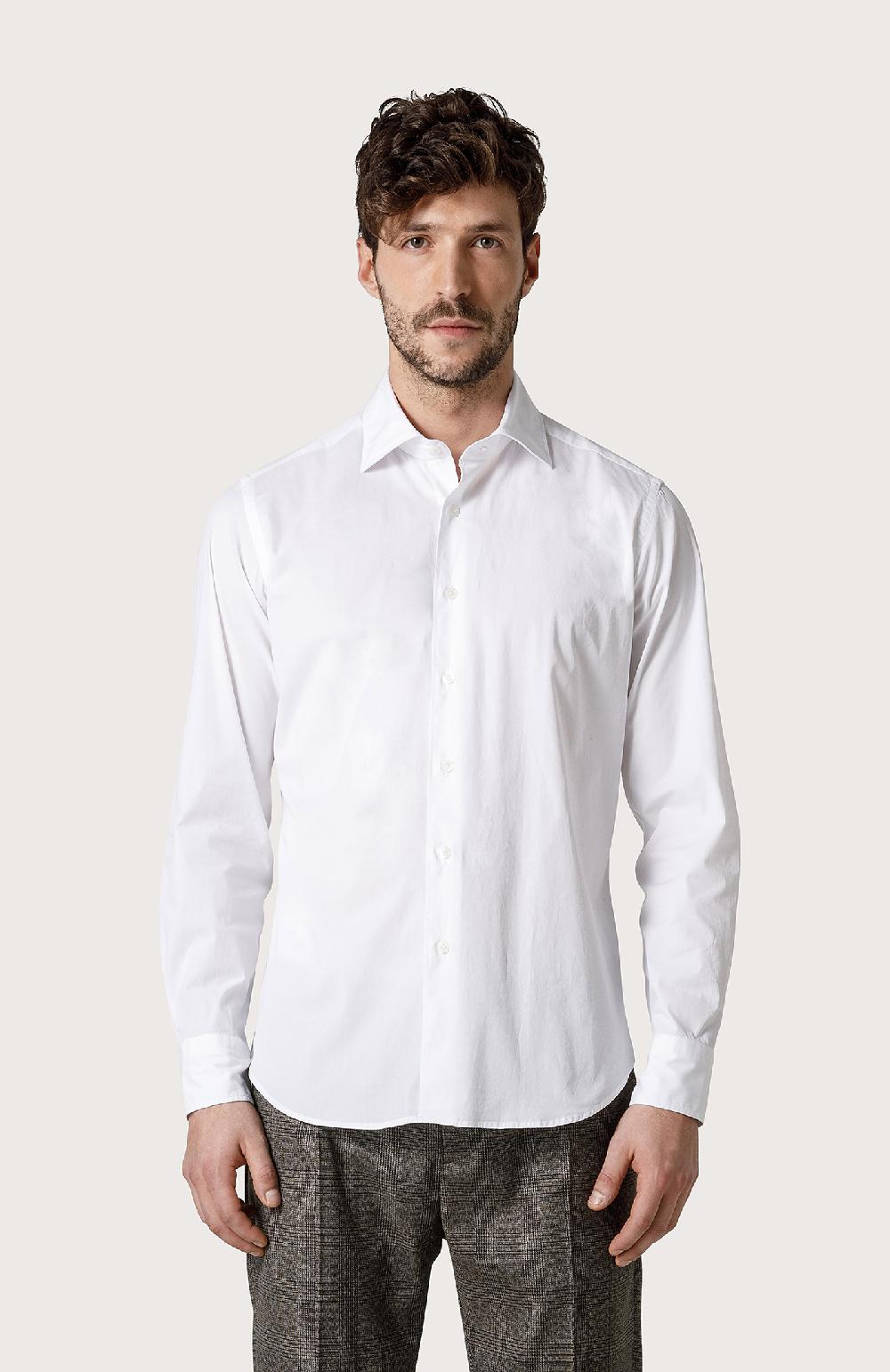 Seventy Camicia in popeline stretch - Col. Bianco Italy
