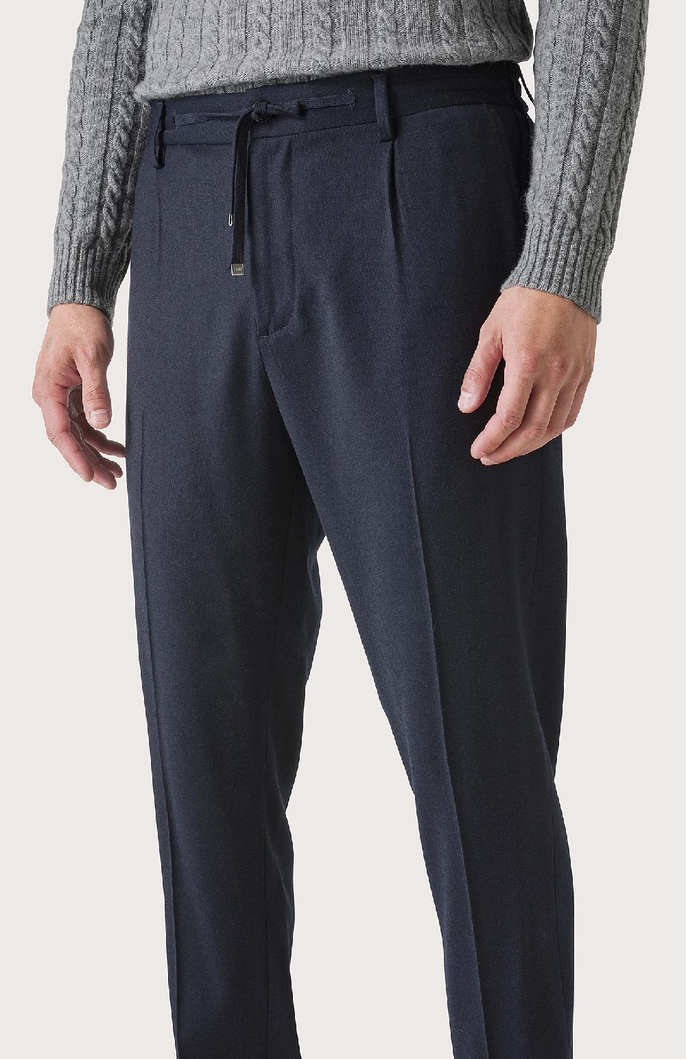 Seventy Pantalone con coulisse e pence - Col. Blu Promozione Limitata