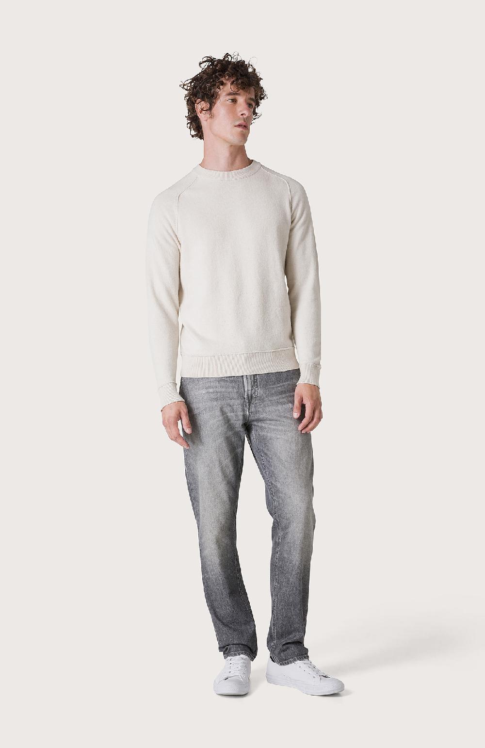Seventy Maglia con finiture effetto felpa - Col. Bianco Sottocosto