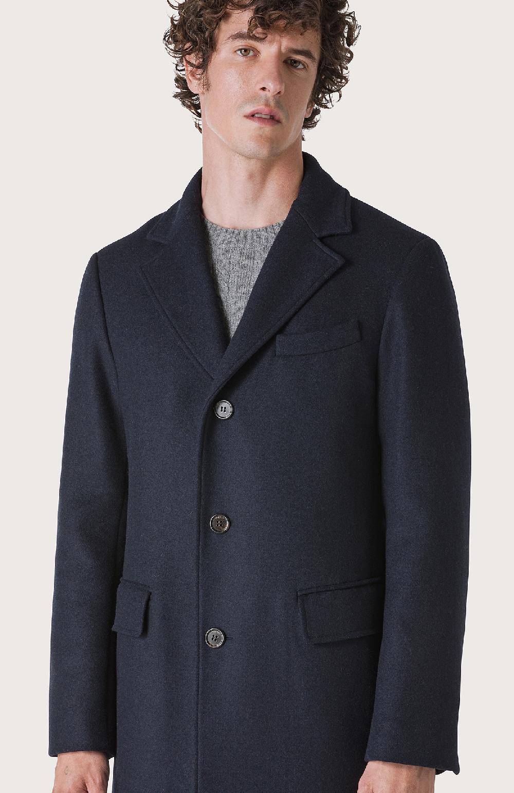 Seventy Cappotto foderato a 3 bottoni - Col. Blu Economico
