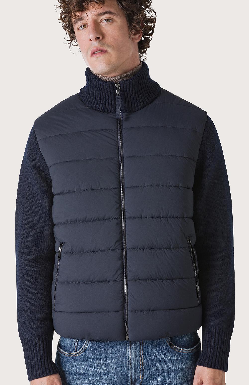 Seventy Piumino con maniche tricot - Col. Blu Outlet