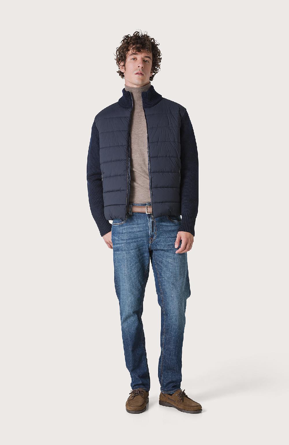 Seventy Piumino con maniche tricot - Col. Blu Outlet