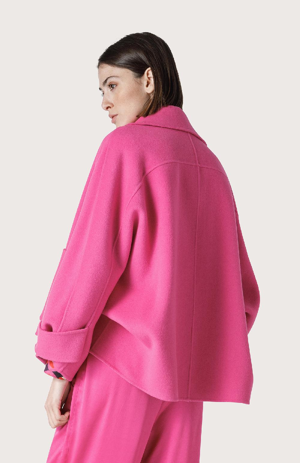 Seventy Cappotto mantellina in double - Col. Rosa 2025