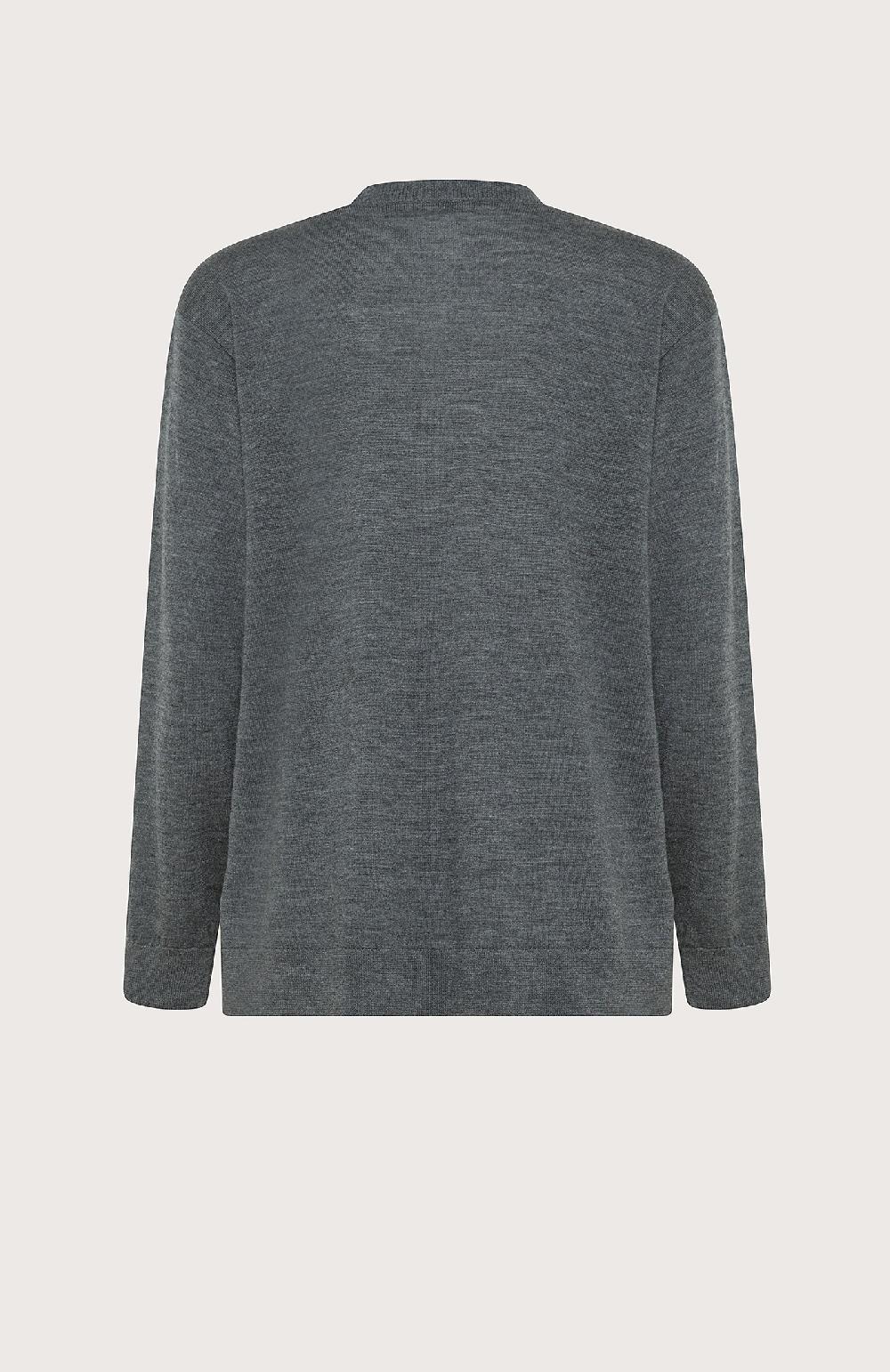 Seventy Maglia sollo V in lana merinos - Col. Grigio Online