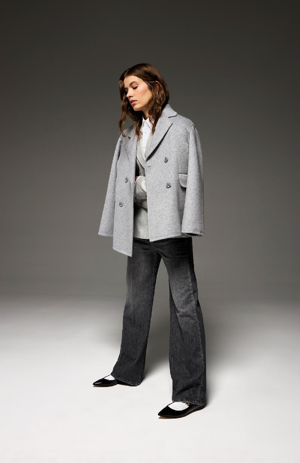 Seventy Cappotto corto con manica ampia - Col. Grigio 2025