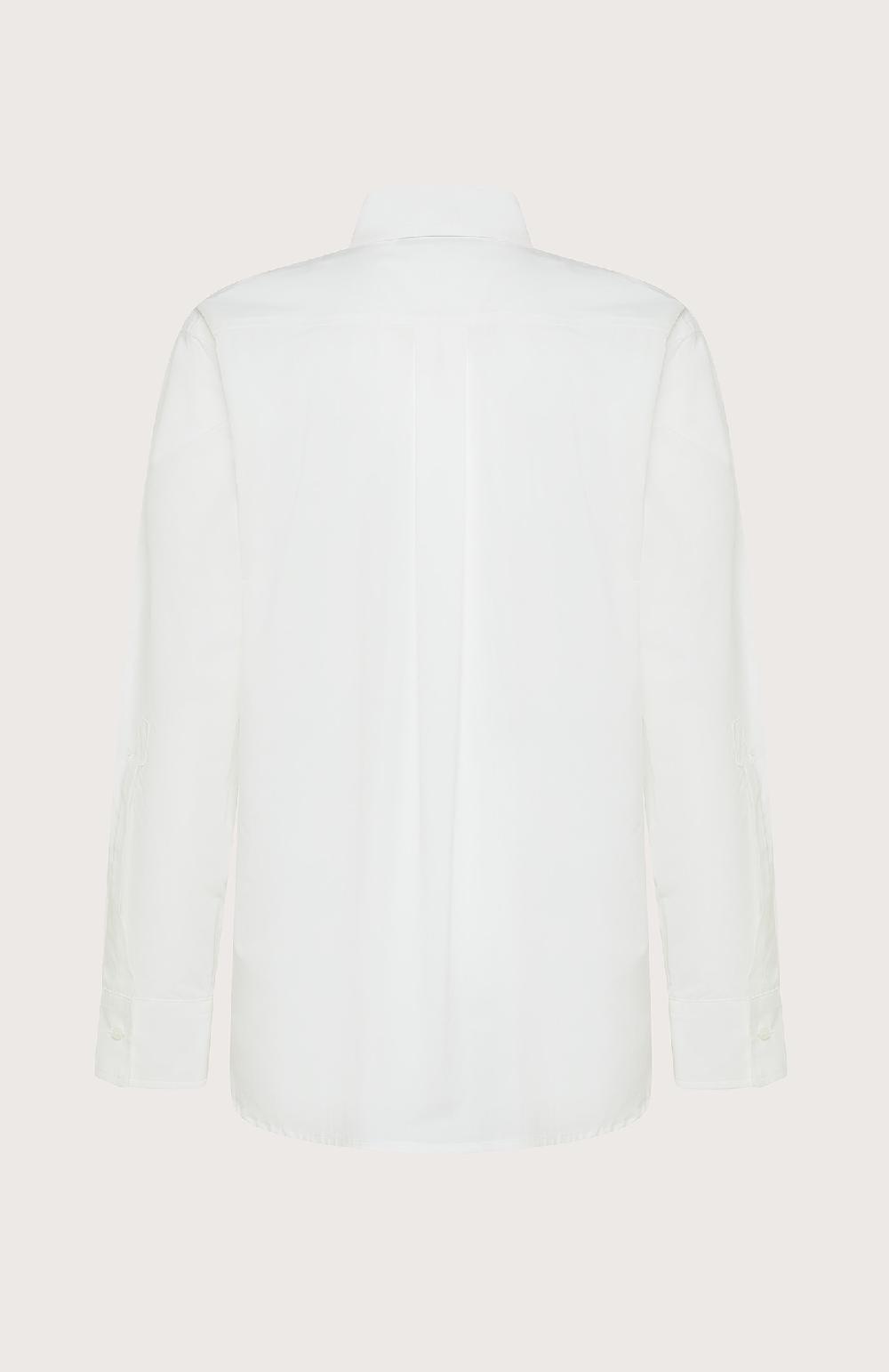 Seventy Camicia smoking in popleine di cotone - Col. Neutro Italia