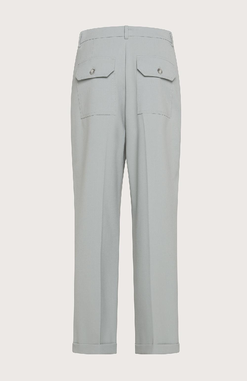 Seventy Pantalone dritto lungo la caviglia con risvoltino al fondo - Col. Verde 2025