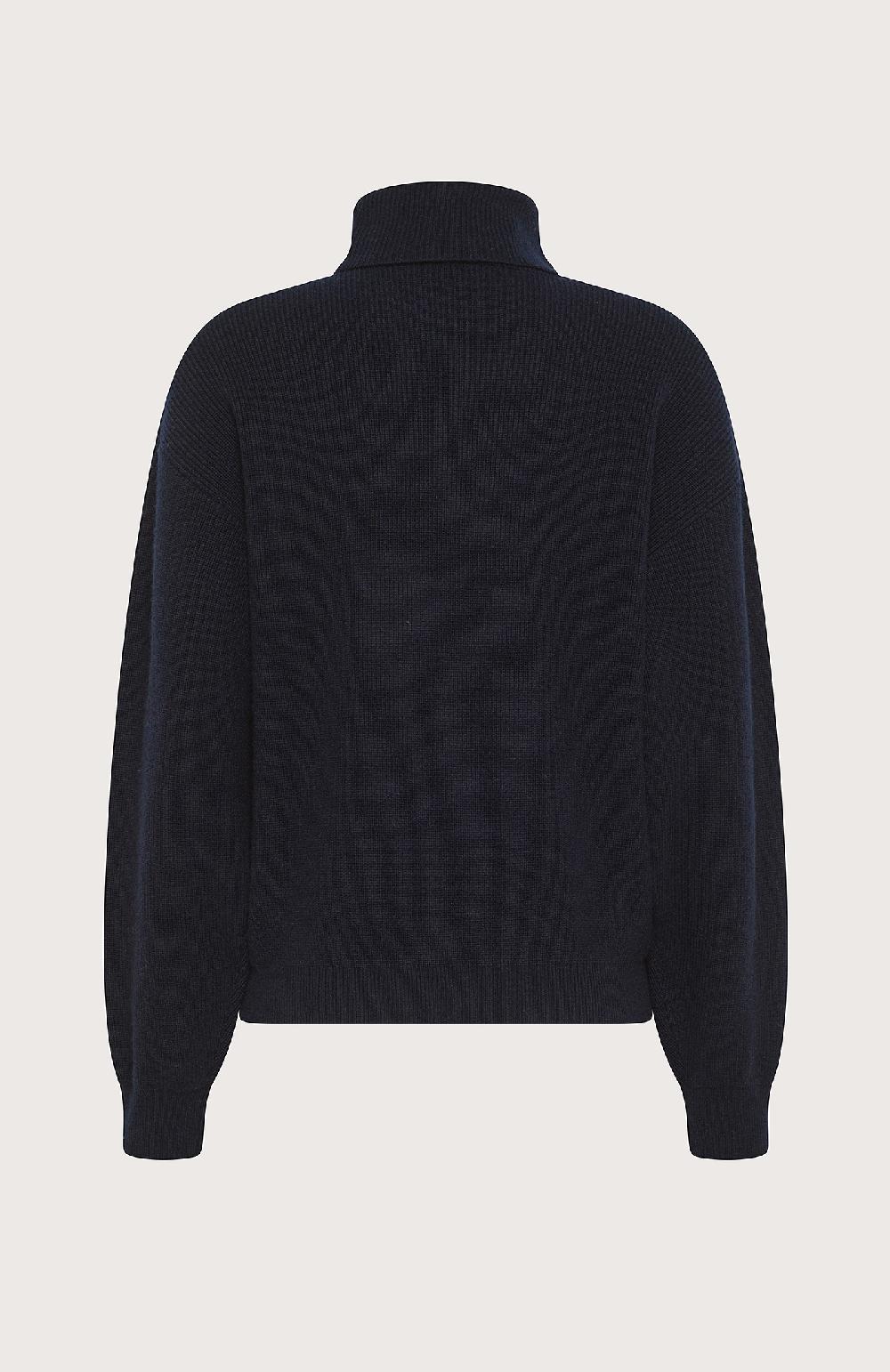 Seventy Maglione collo alto misto lana - Col. Blu Prezzo Ridotto