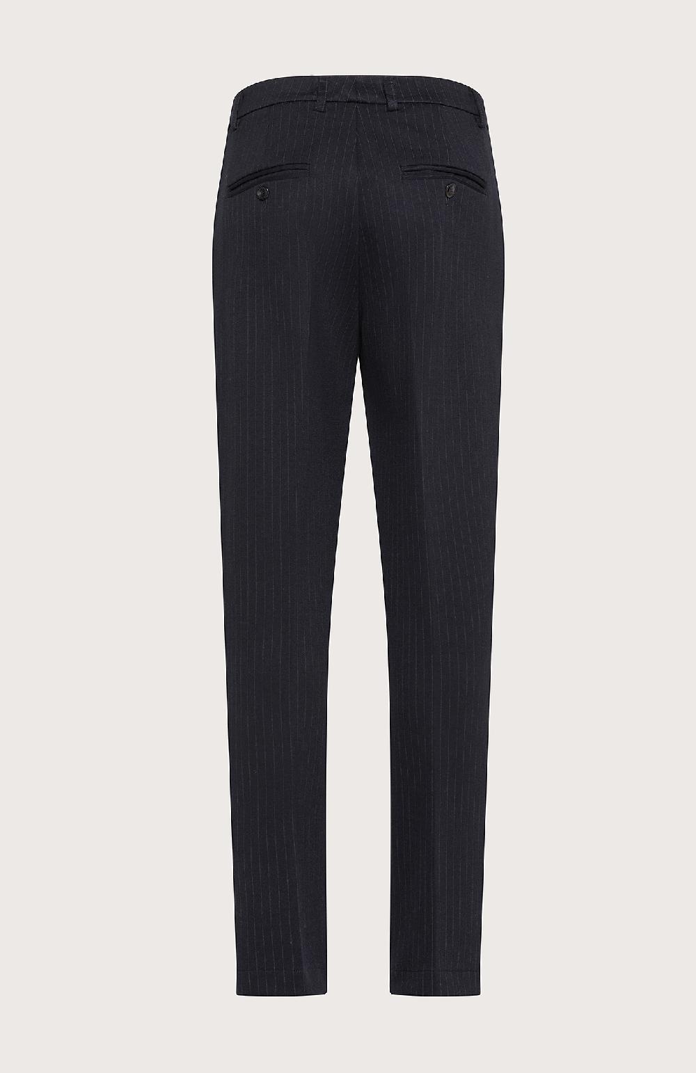 Seventy Pantalone chino in punto stoffa gessato - Col. Blu Offerta