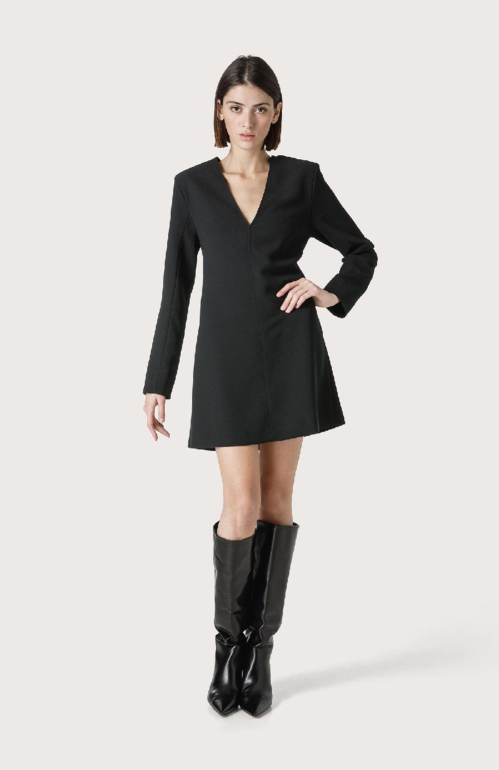 Seventy Mini abito con scollo a V - Col. Nero Online