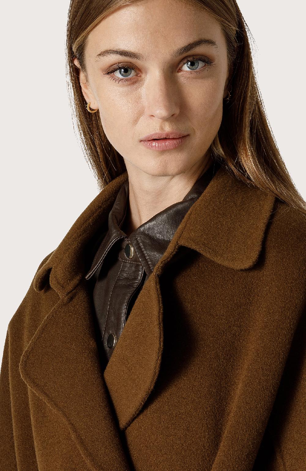 Seventy Cappotto classico in panno double - Col. Marrone 50% di sconto per tempo limitato