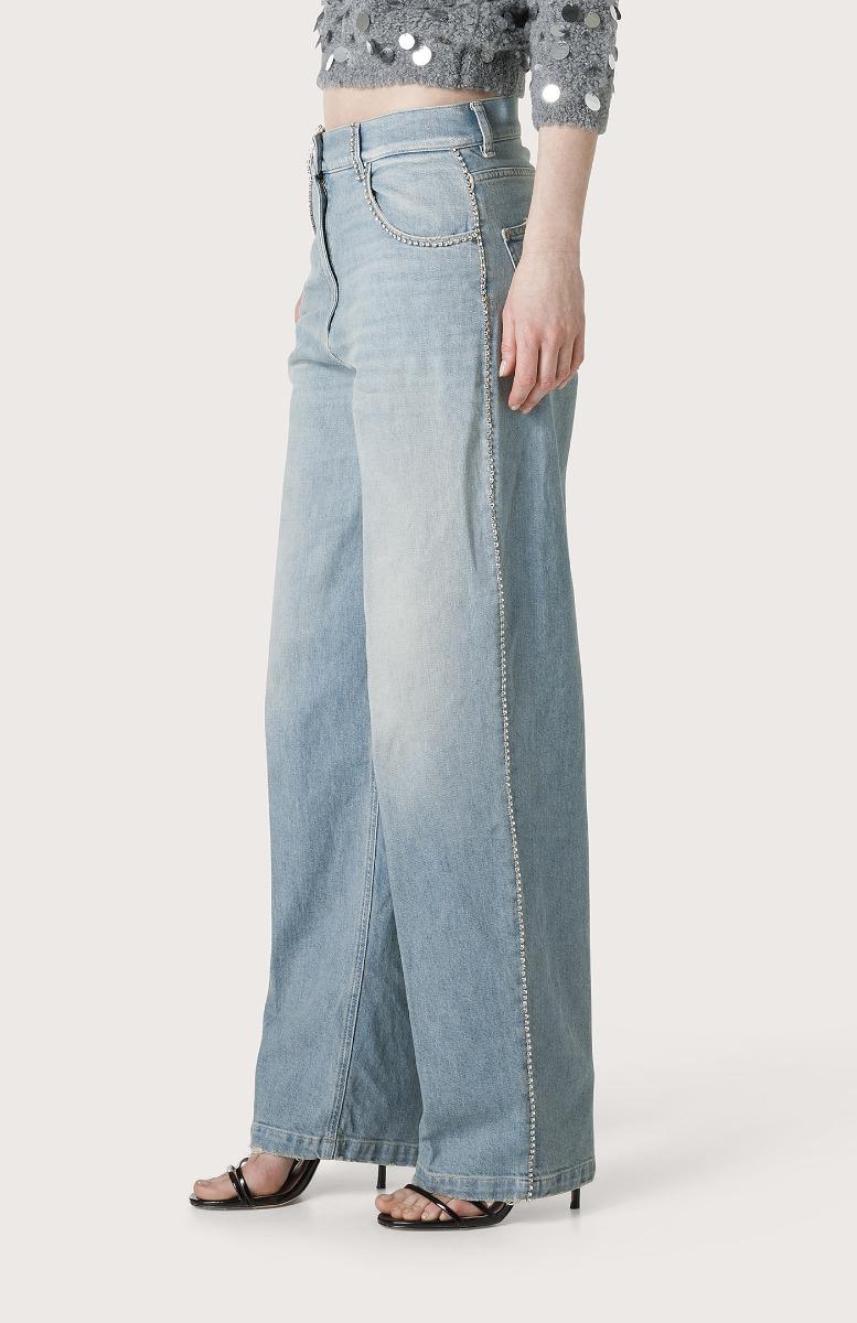 Seventy Jeans denim con ricami strass - Col. Blu Saldi