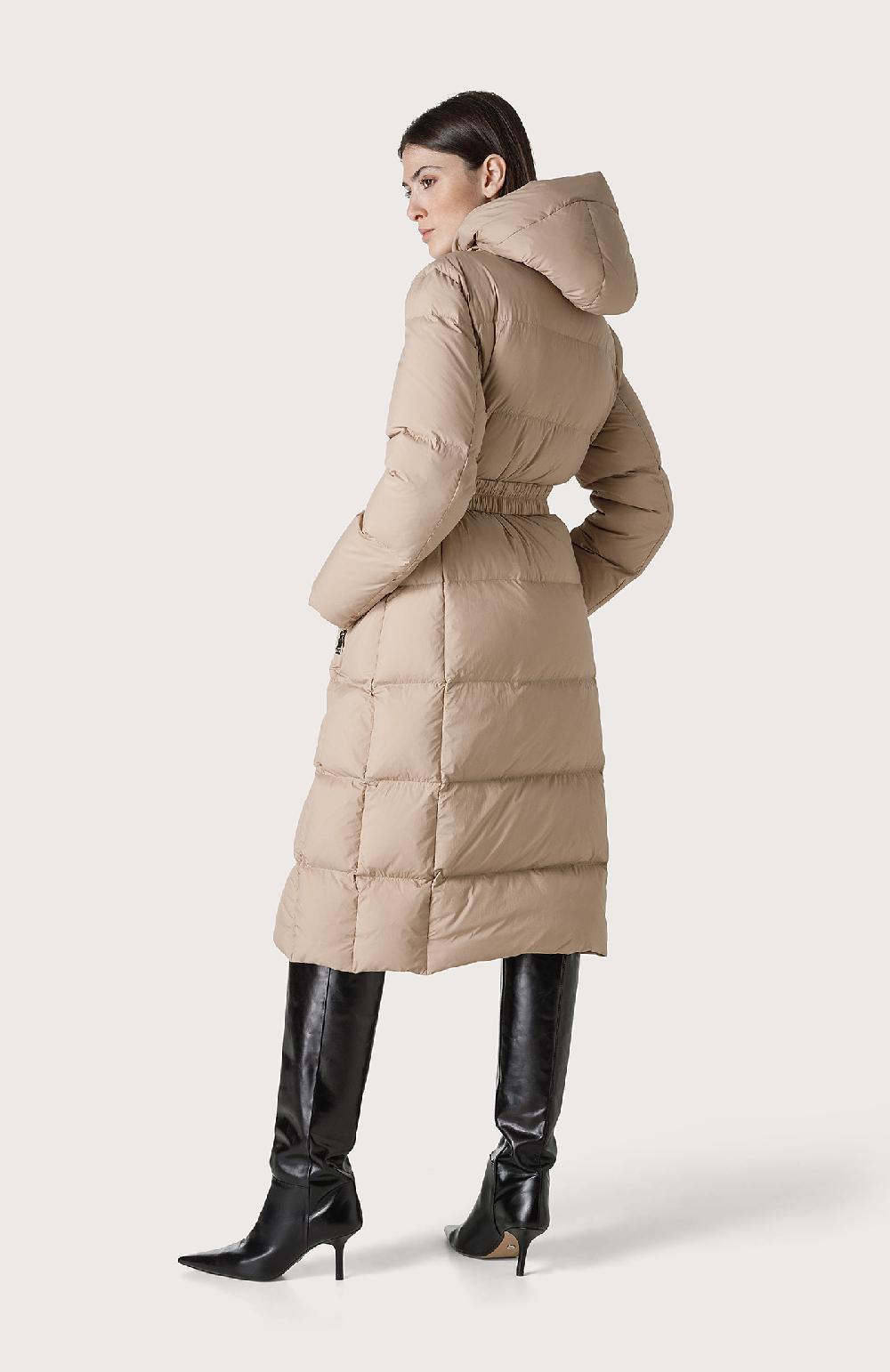 Seventy Piumino trapuntato lungo - Col. Neutro Saldi Di Fabbrica