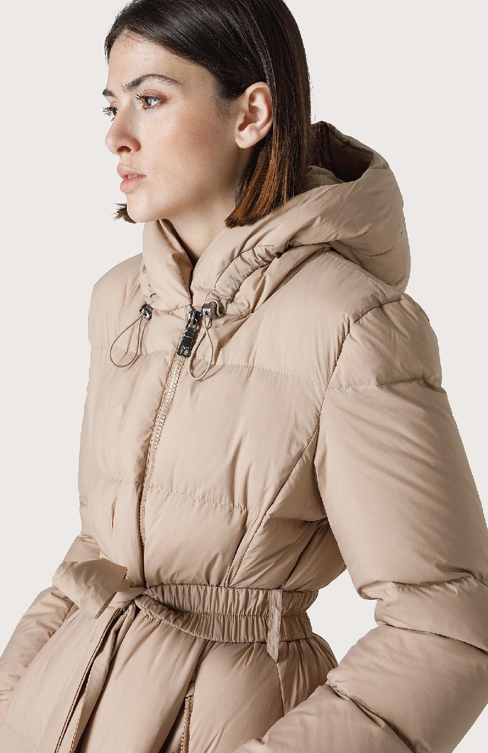 Seventy Piumino trapuntato lungo - Col. Neutro Saldi Di Fabbrica
