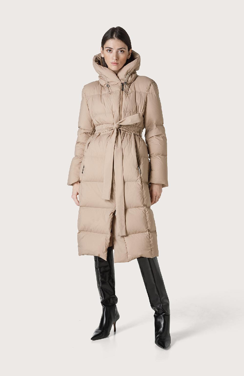 Seventy Piumino trapuntato lungo - Col. Neutro Saldi Di Fabbrica