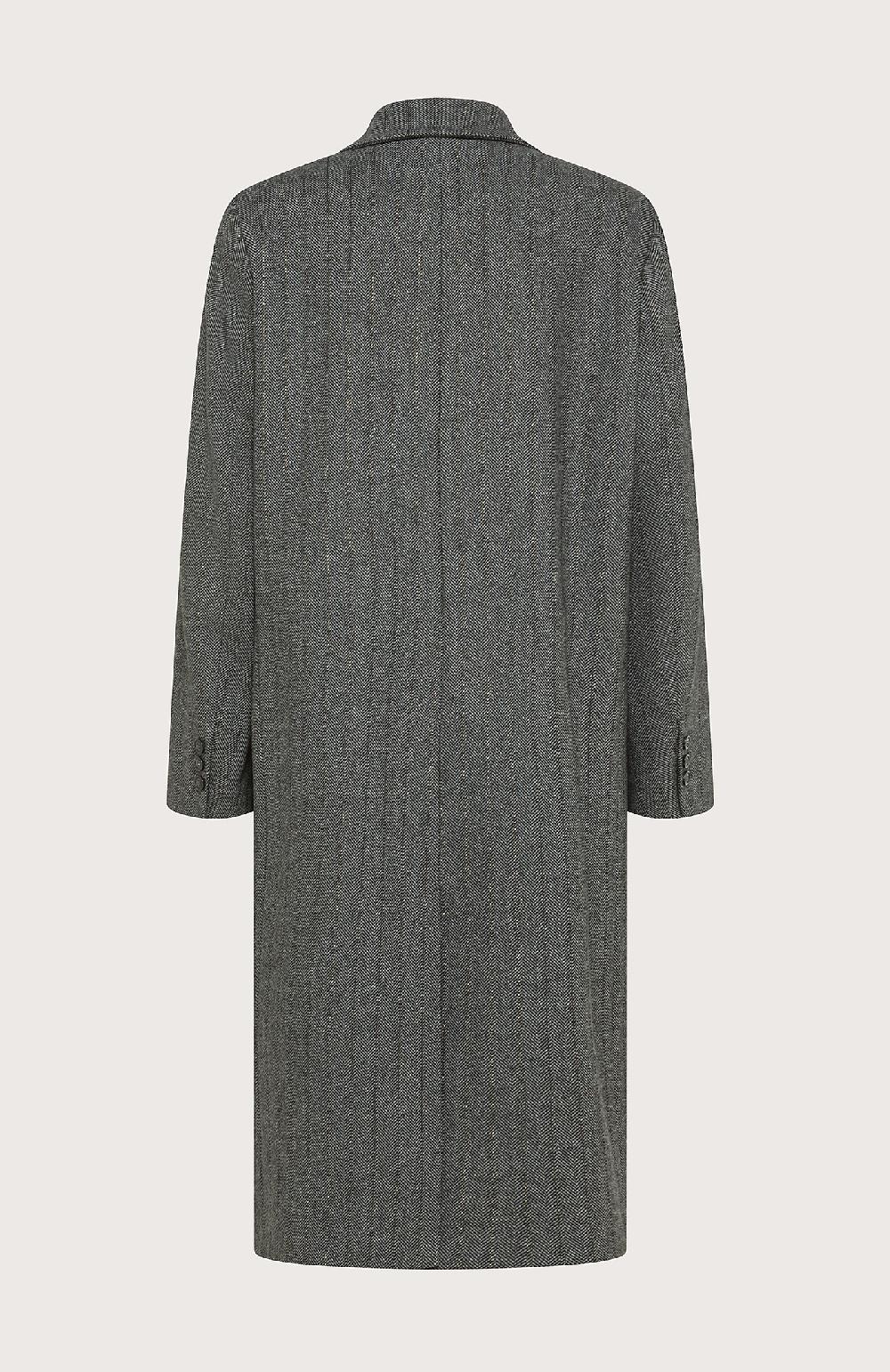 Seventy Cappotto doppiopetto in misto lana gessata lurex - Col. Grigio In Saldo