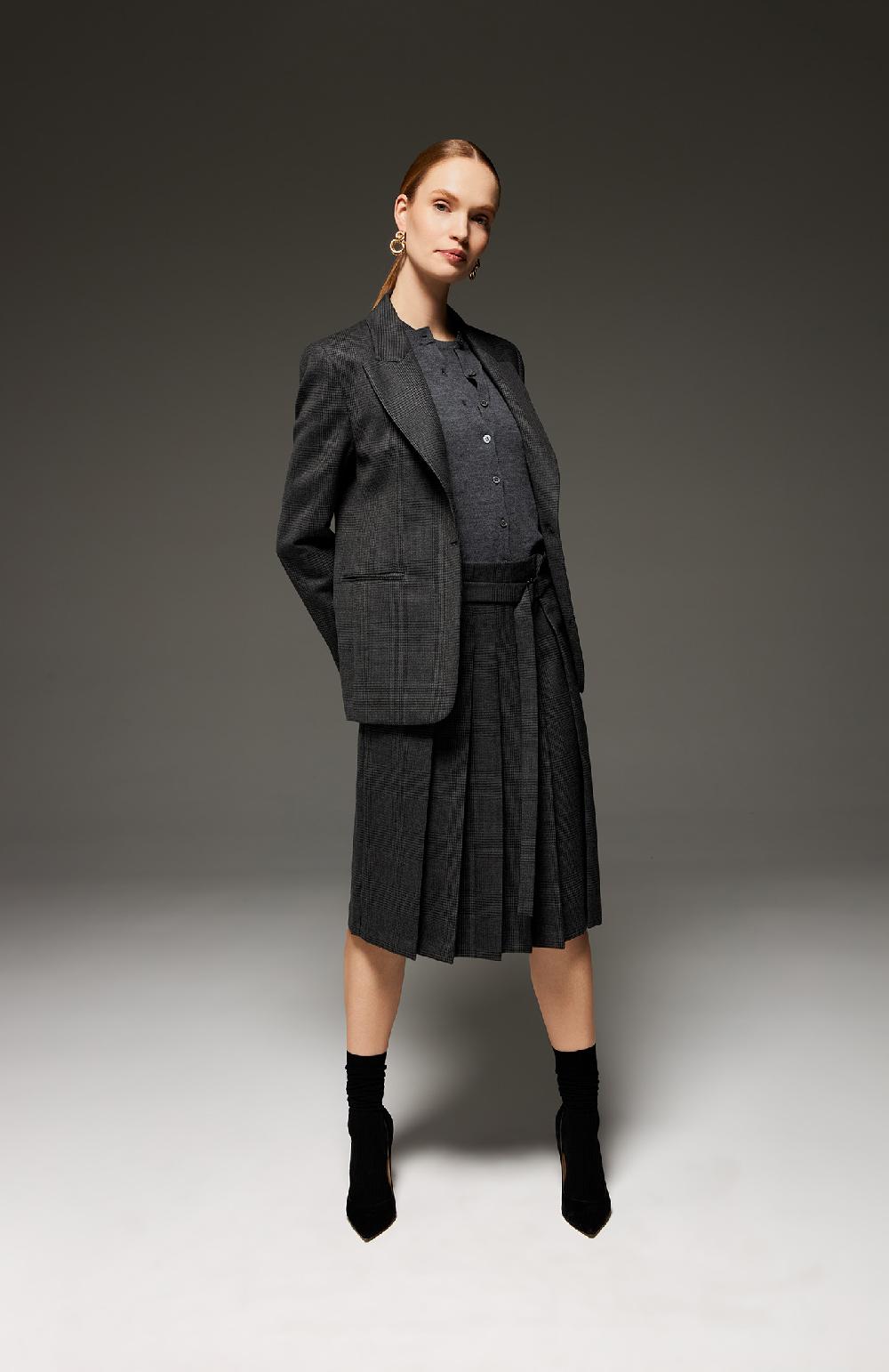 Seventy Twin set girocollo in lana merinos - Col. Grigio 2025