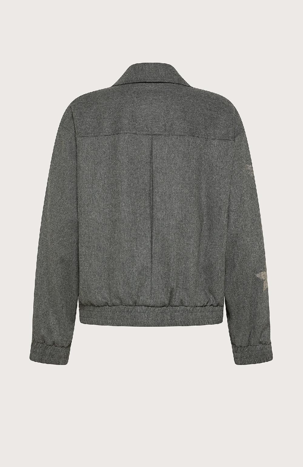 Seventy Giacchetta con zip in flanella - Col. Grigio Nuovo