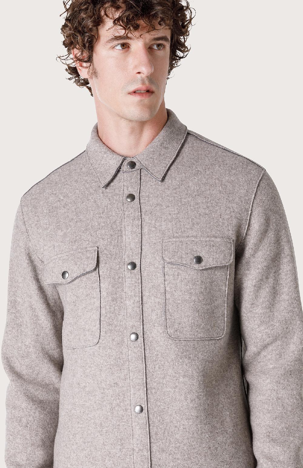 Seventy Overshirt con bottoni automatici - Col. Neutro Consegna Veloce