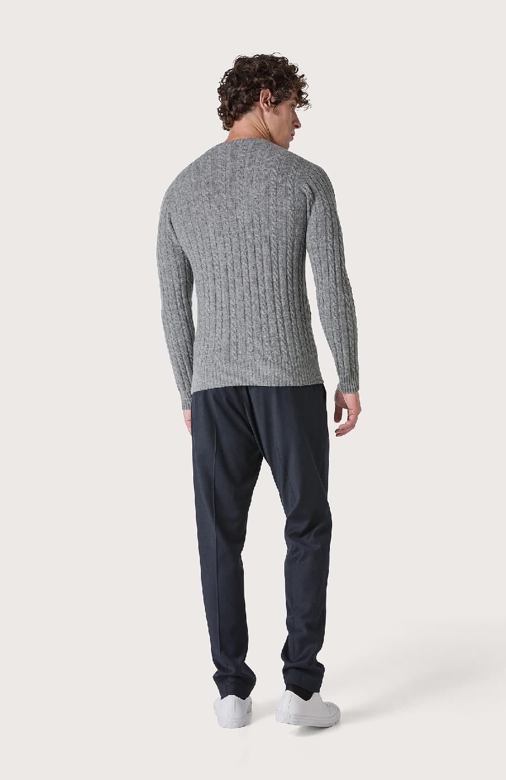 Seventy Maglia a trecce e coste - Col. Grigio Presa