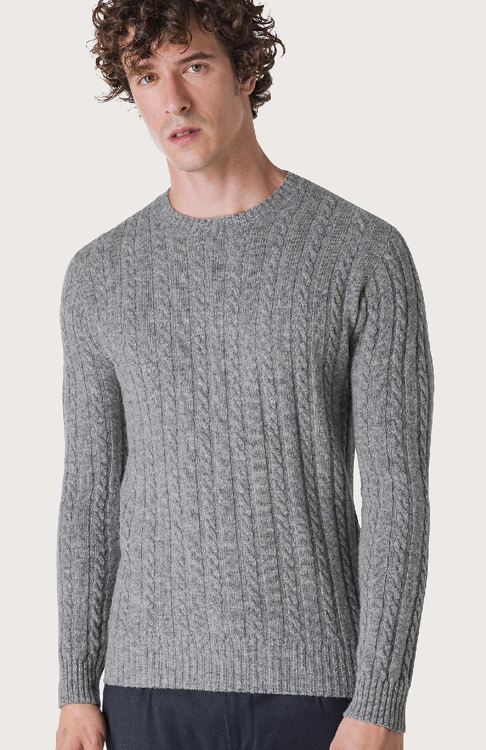 Seventy Maglia a trecce e coste - Col. Grigio Presa
