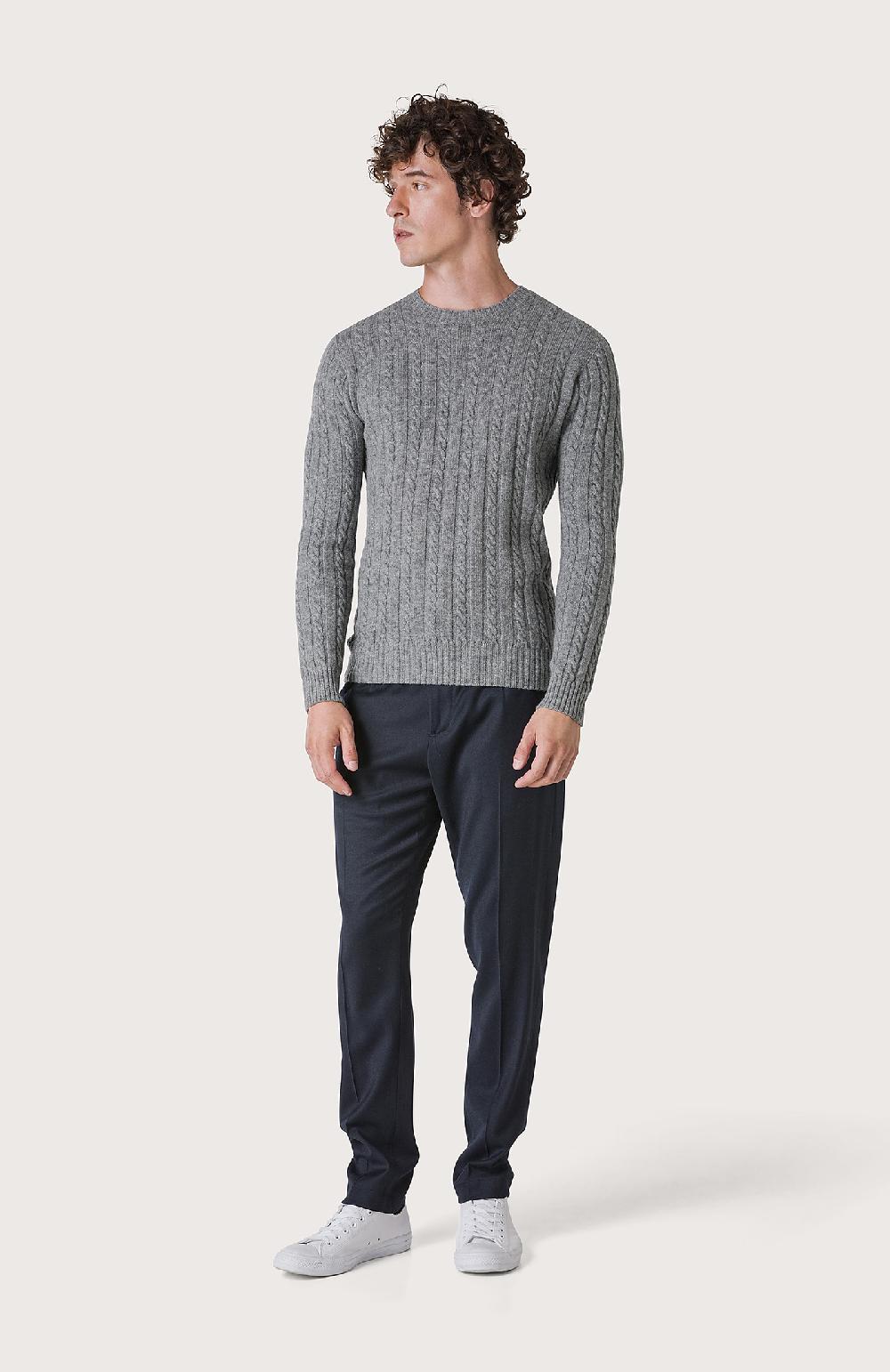 Seventy Maglia a trecce e coste - Col. Grigio Presa