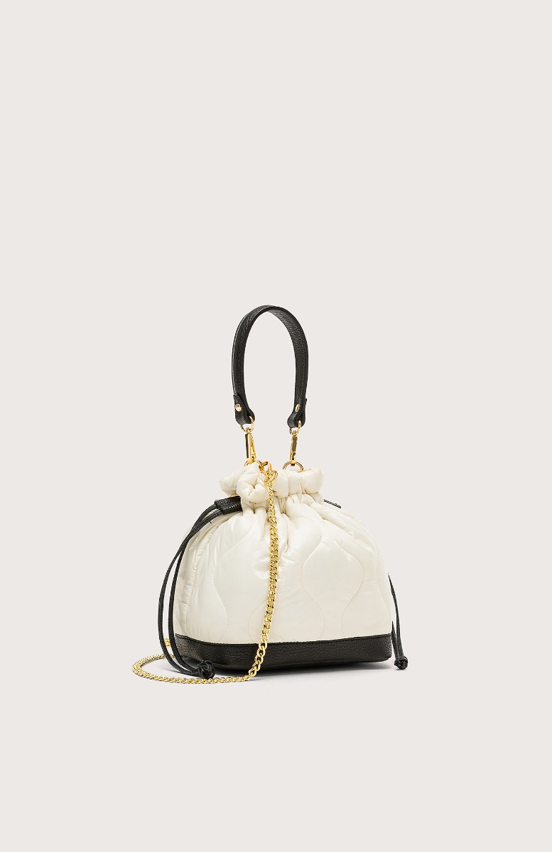 Seventy Borsa secchiello trapuntato - Col. Bianco 2025