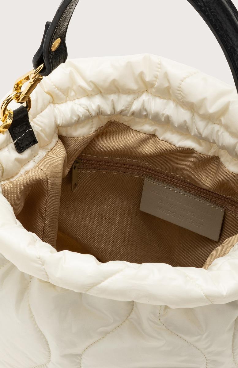 Seventy Borsa secchiello trapuntato - Col. Bianco 2025