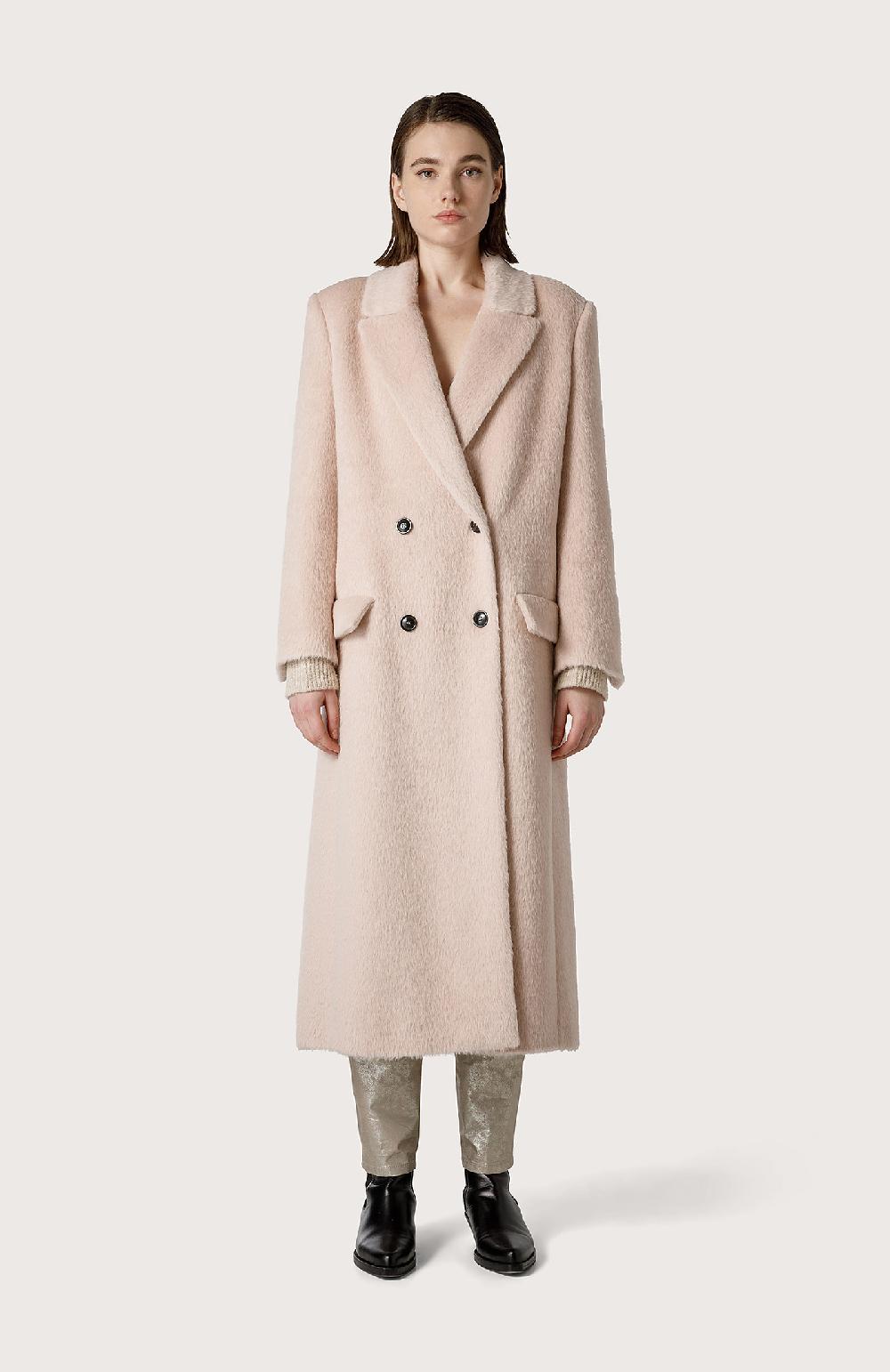 Seventy Cappotto doppio petto in misto alpaca - Col. Rosa Offerta Giorno del Papà