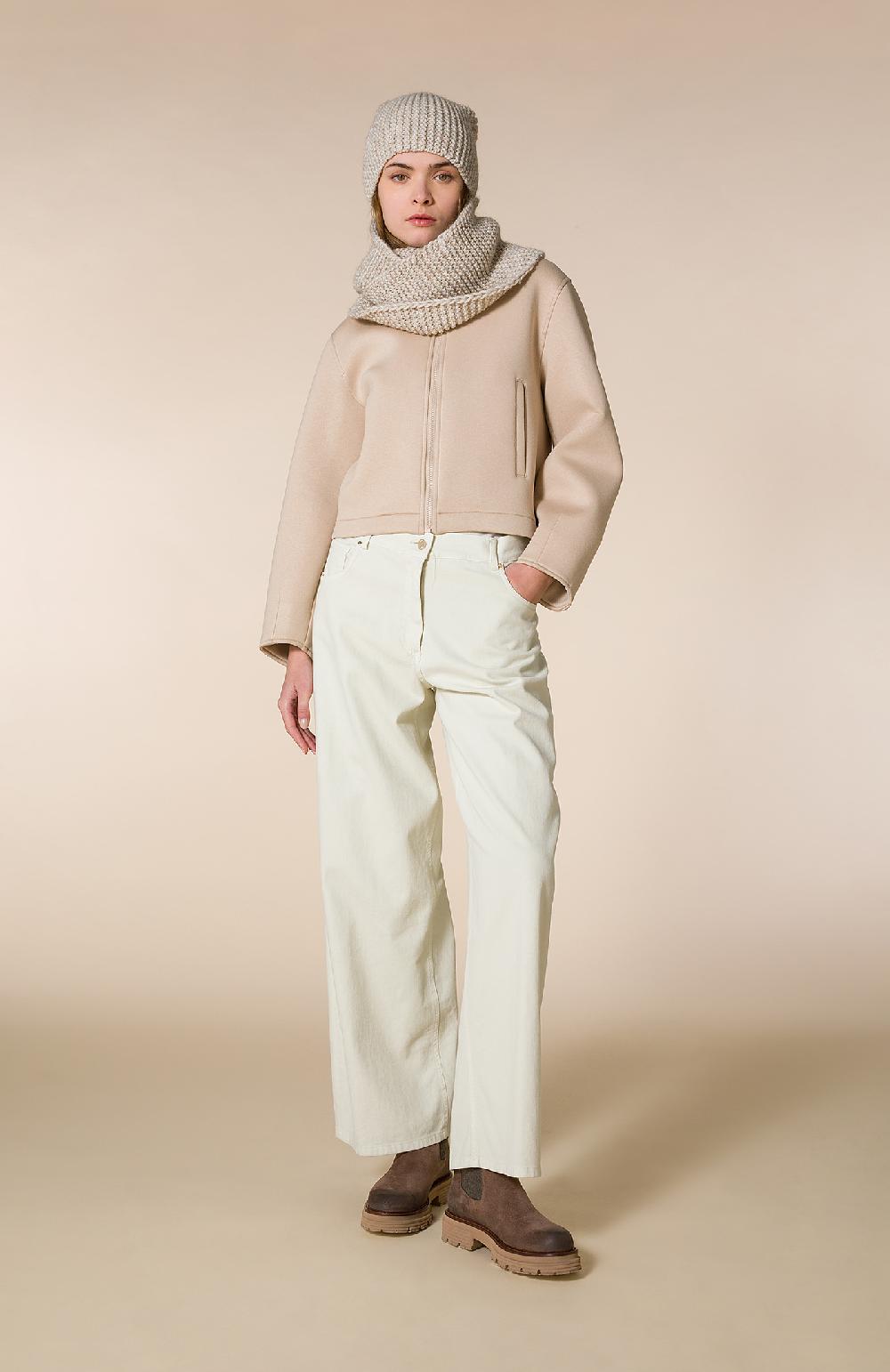 Seventy Jeans lunghi a vita alta in bull tinto capo - Col. Cream Economico