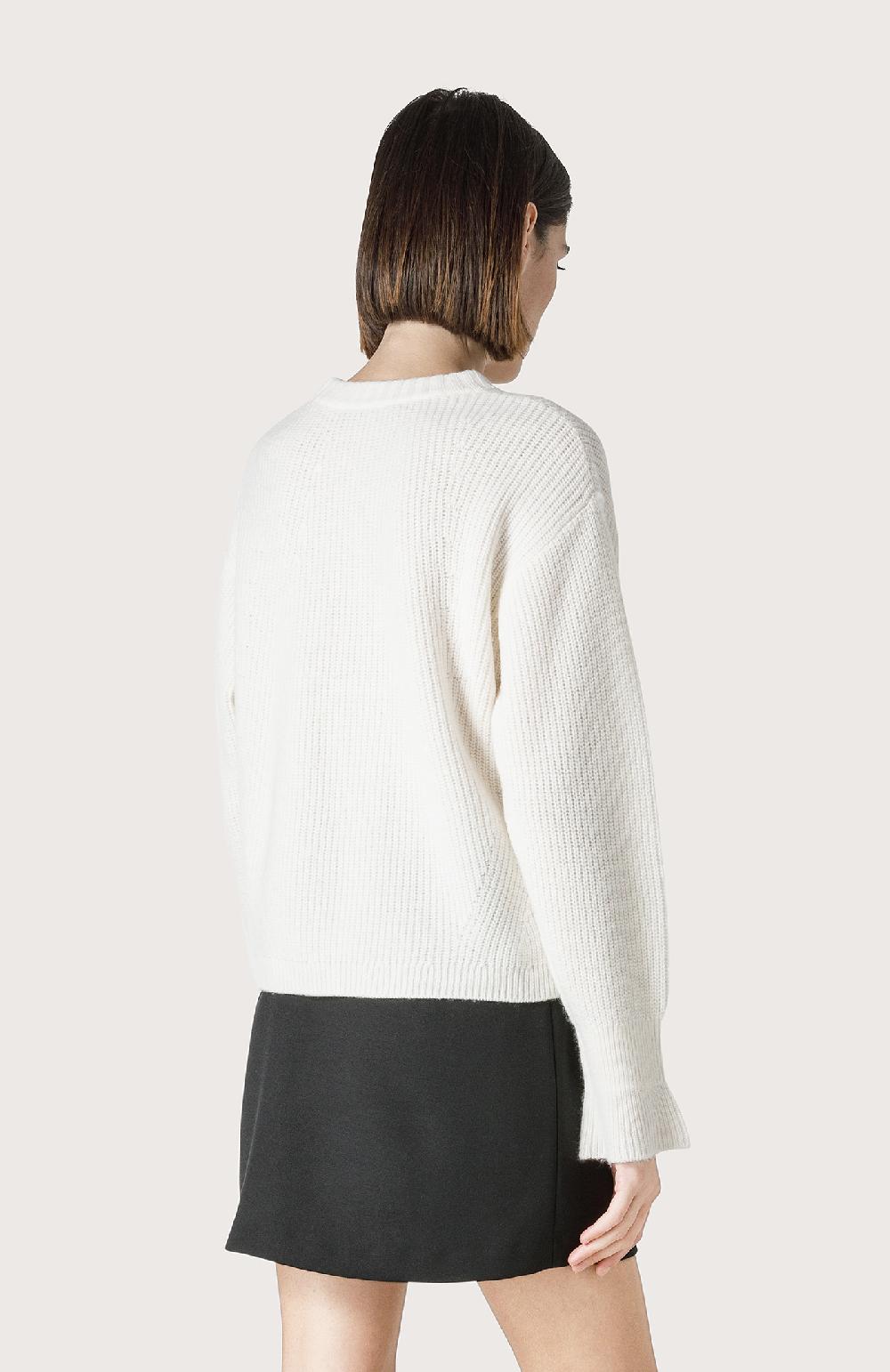 Seventy Maglia con righe in lurex - Col. Bianco Outlet