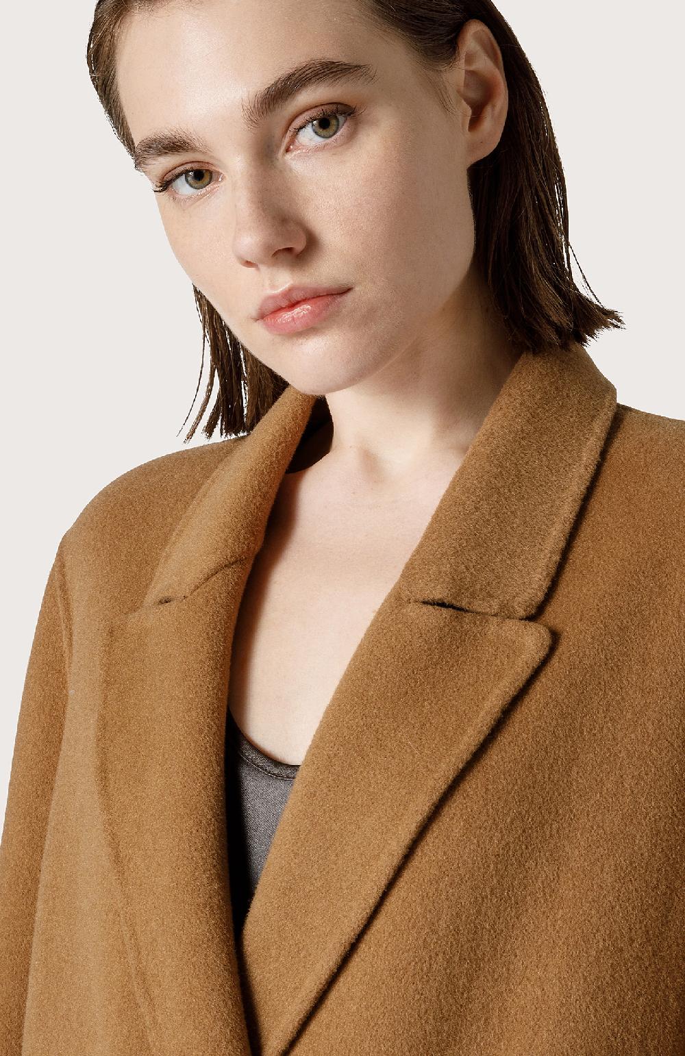 Seventy Cappotto lungo doppio petto - Col. Neutro Saldi Di Fabbrica