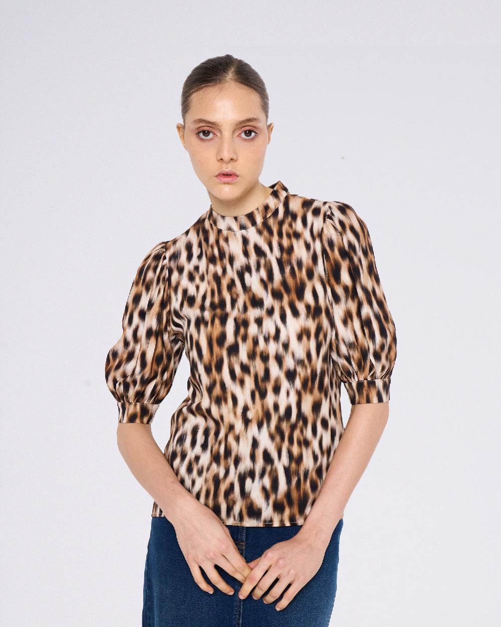 ﻿Silvian Heach Blusa leopardata Fino Al -60%