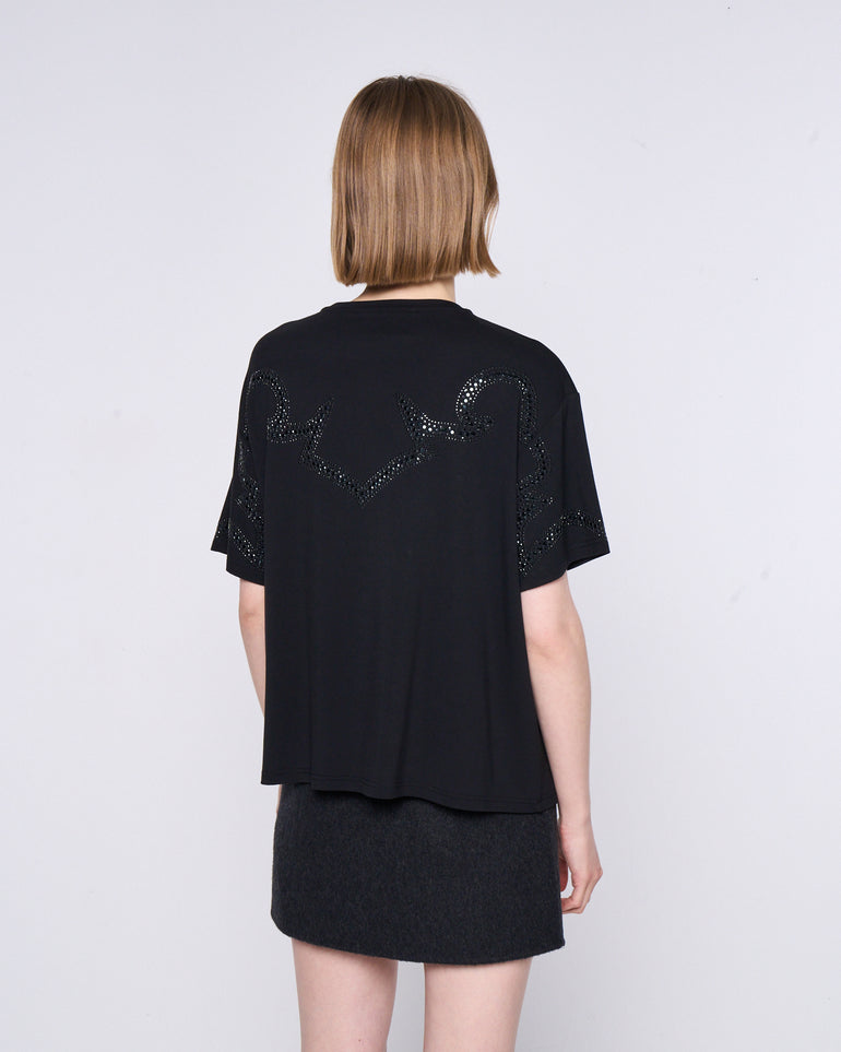 Silvian Heach T-shirt con strass Vendita Economica