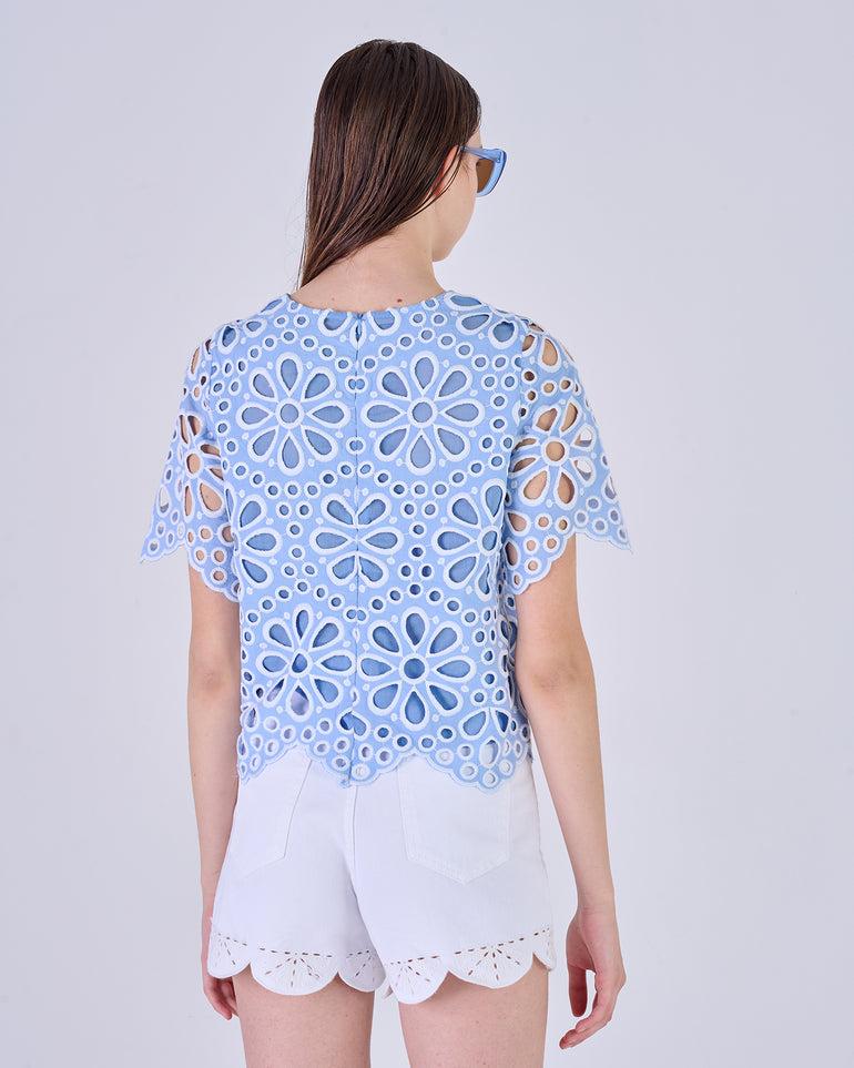 Silvian Heach Blusa traforata a fiori Italia