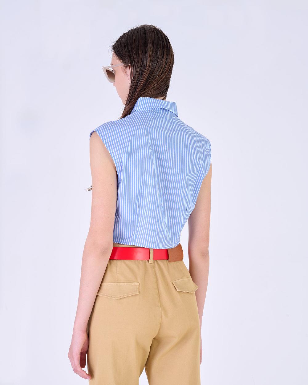 Silvian Heach Camicia smanicata a righe Negozi Online