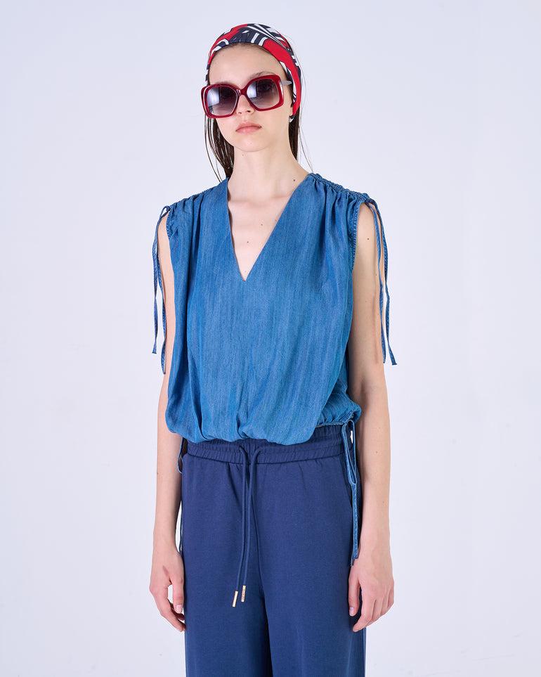 Silvian Heach Top con arricciatura sulle spalle Prezzo Ridotto