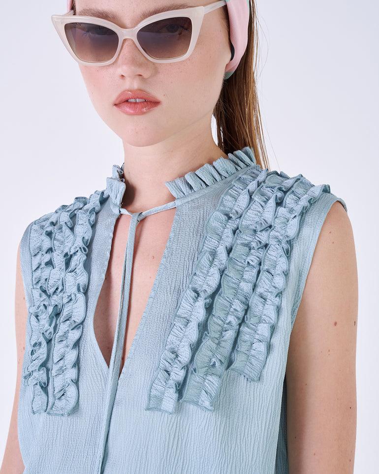Silvian Heach Top con rouches In Vendita