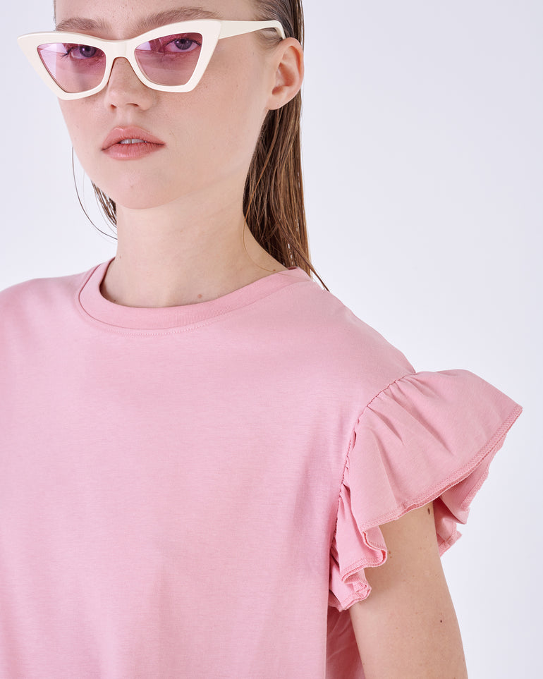 Silvian Heach T-shirt con maniche a volant Saldi