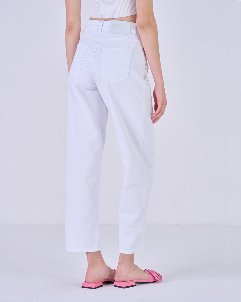 Silvian Heach Jeans con ricami traforati Vendita Economica